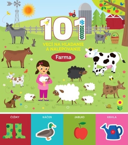 Book 101 vecí na hľadanie a nalepovanie Farma 
