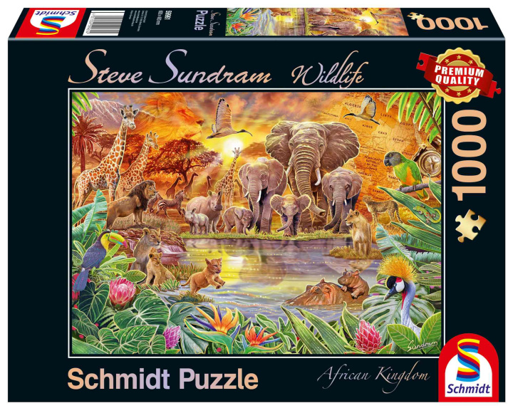 Hra/Hračka Puzzle 1000 PQ Zwierzęta Afryki S. Sundram 111118 