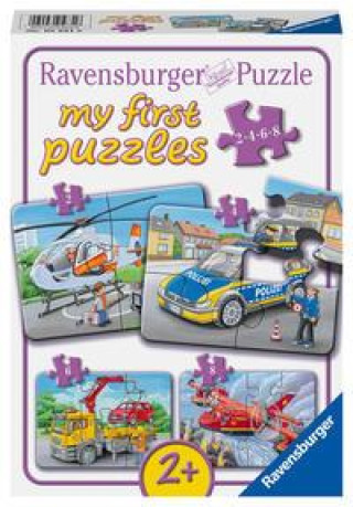 Hra/Hračka Ravensburger Kinderpuzzle - Meine Einsatzfahrzeuge - 2,4,6,8 Teile my first Puzzle für Kinder ab 2 Jahren 