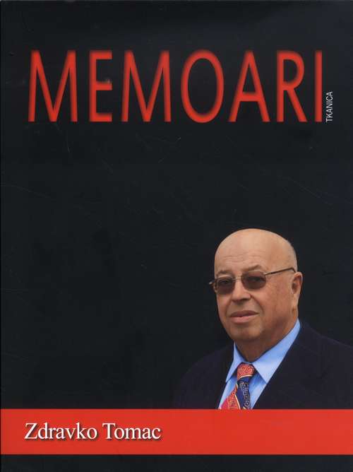 Knjiga Memoari Zdravko Tomac