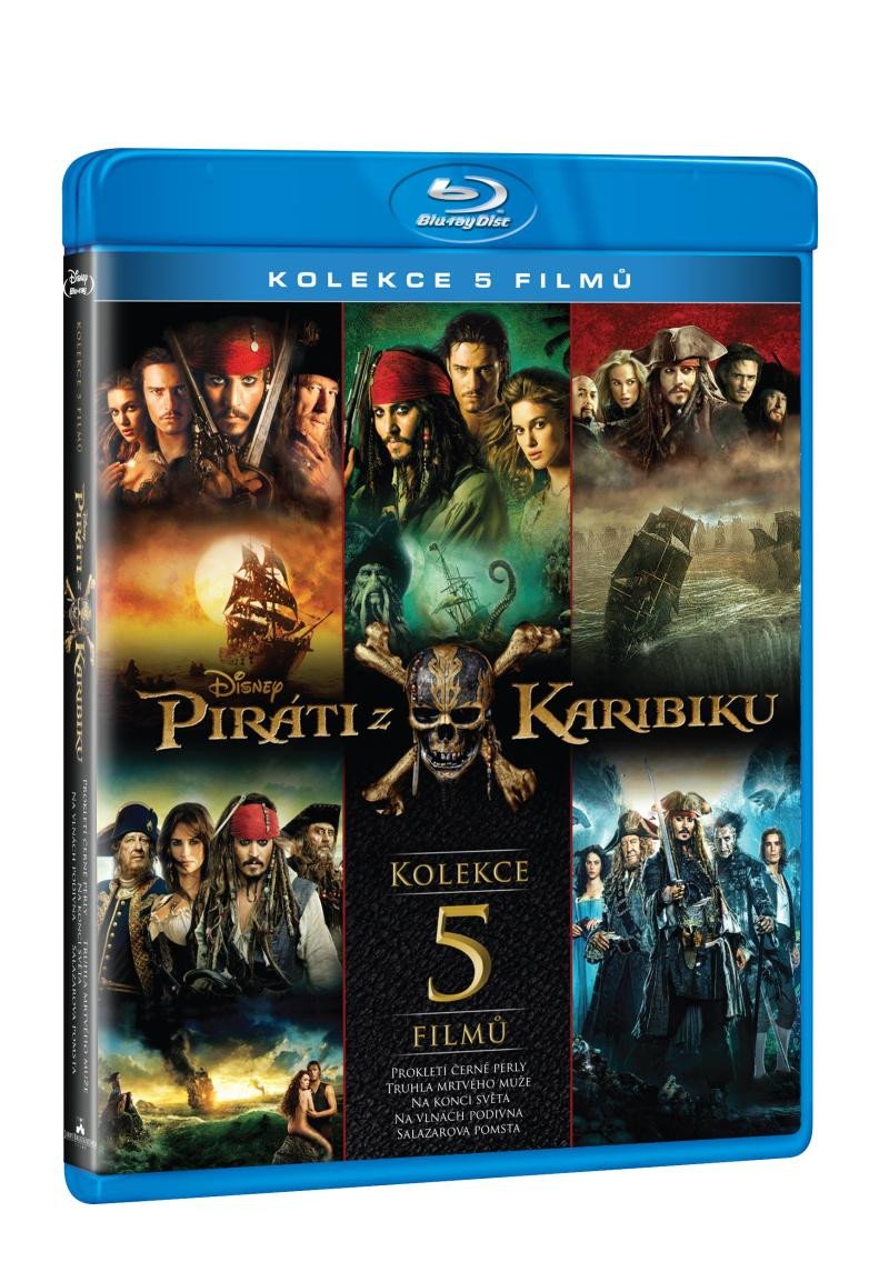 Videoclip Piráti z Karibiku 1.-5. - kolekce 5 Blu-ray 