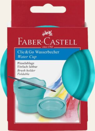 Papierenský tovar Faber-Castell Wasserbecher Clic&Go türkis 