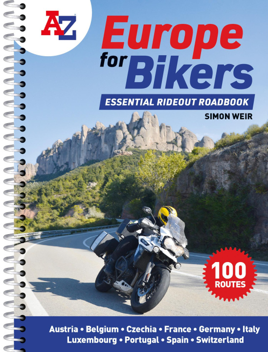 Book -Z Europe for Bikers A-Z maps