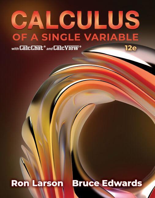 Libro Student Solutions Manual for Larson/Edwards' Calculus of a Single Variable, 12th Bruce H. Edwards