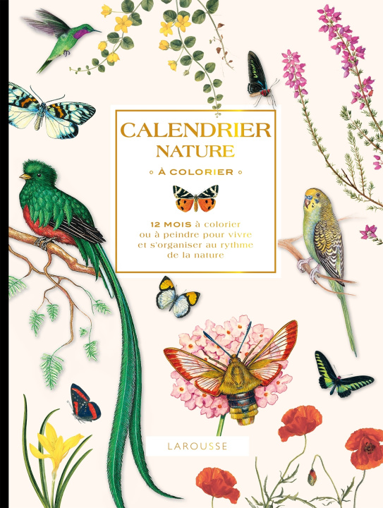 Kalendář/Diář Calendrier nature à colorier 