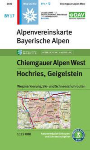Tiskovina Chiemgauer Alpen, West, Hochries, Geigelstein 1 : 25 000 