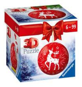 Joc / Jucărie Ravensburger 3D Puzzle-Ball Weihnachtskugel Rentier 11495 - 54 Teile - für Weihnachtsfans ab 6 Jahren 