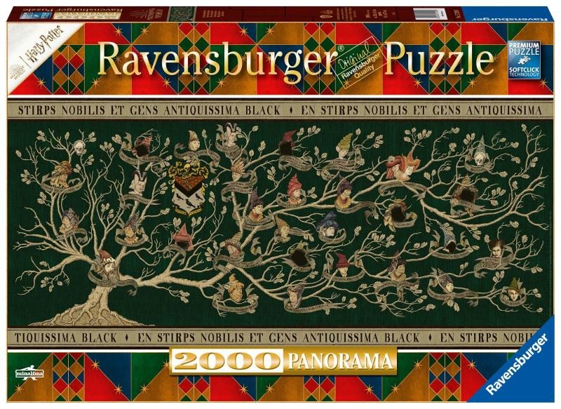 Hra/Hračka Ravensburger Puzzle 17299 - Familienstammbaum - 2000 Teile Harry Potter Panorama Puzzle für Erwachsene und Kinder ab 14 Jahren 