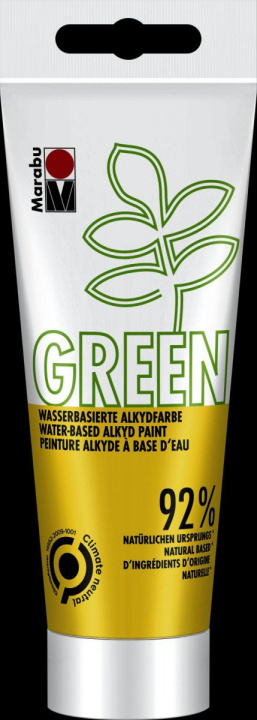 Carte Marabu Green Alkydová barva - středně žlutá 100 ml 