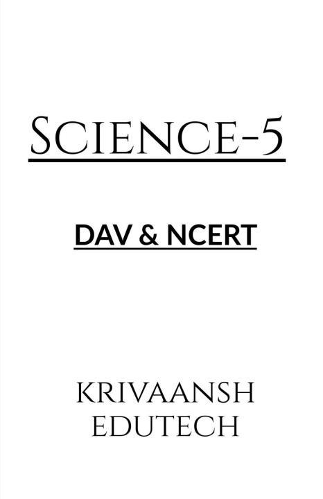 Book Science -5 Krivaansh Edutech