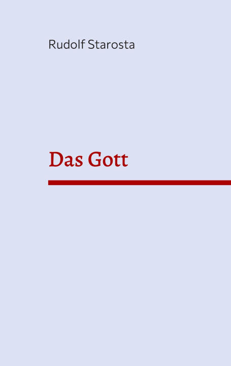Knjiga Gott Rudolf Starosta