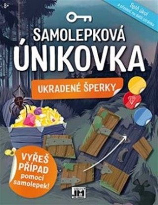 Książka Samolepková únikovka Ukradené šperky 