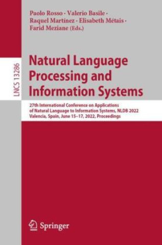 Book Natural Language Processing and Information Systems Paolo Rosso