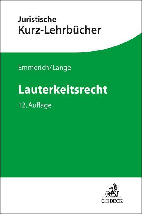 Knjiga Lauterkeitsrecht Knut Werner Lange
