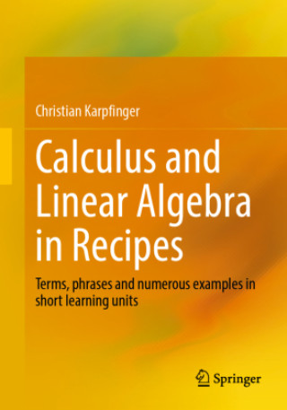 Könyv Calculus and Linear Algebra in Recipes Christian Karpfinger