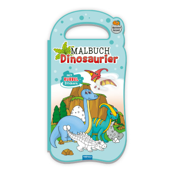 Kniha Trötsch Malbuch mit Rubbelstickern Dinosaurier Trötsch Verlag