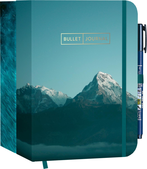 Carte Pocket Bullet Journals "Nature calling" - Zwei Journals zum Preis von einem mit Original Tombow Brush Pen Fudenosuke in schwarz 