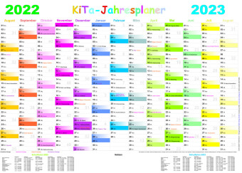 Nyomtatványok Kita-Jahresplaner 2022/2023 E&Z-Verlag GmbH