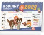 Kalendář/Diář Týdenní rodinný plánovací kalendář 2023 Presco Group