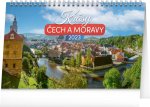 Kalendář/Diář Krásy Čech a Moravy 2023 - stolní kalendář Presco Group