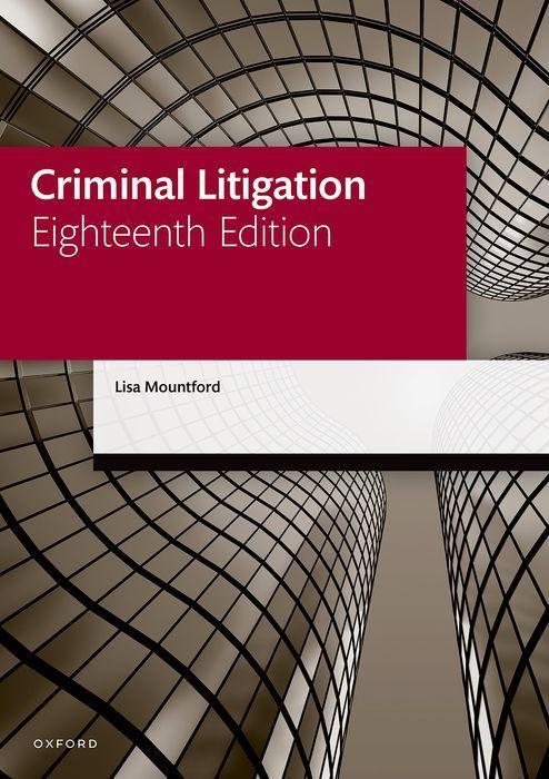 Knjiga Criminal Litigation Mountford