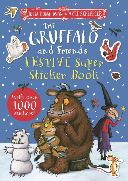 Книга Gruffalo and Friends Festive Super Sticker Book Axel Scheffler