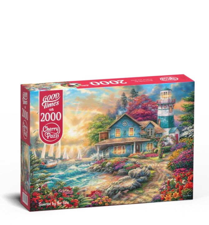 Kniha Puzzle 2000 Cherry Pazzi Sunrise by the sea 50002 