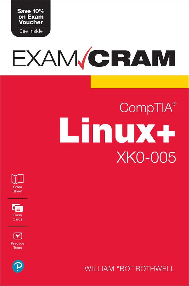 Könyv Comptia Linux+ Xk0-005 Exam Cram 