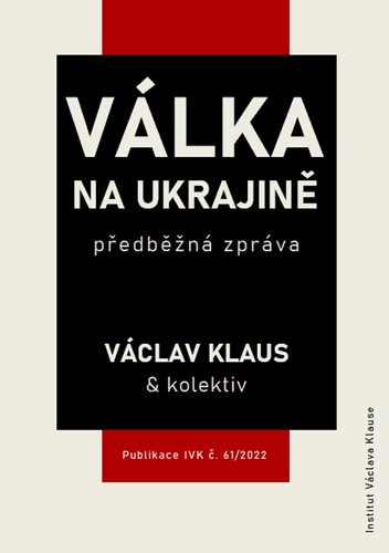 Knjiga Válka na Ukrajině Václav Klaus