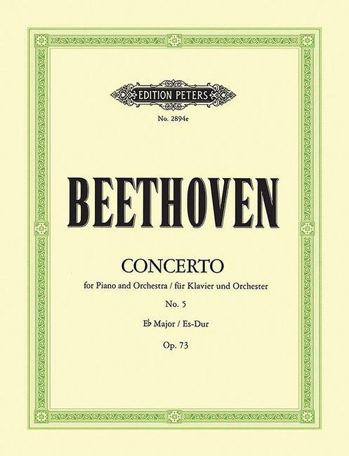 Kniha Piano Concerto No. 5 in E Flat Op. 73 Emperor (Edition for 2 Pianos) Max Pauer