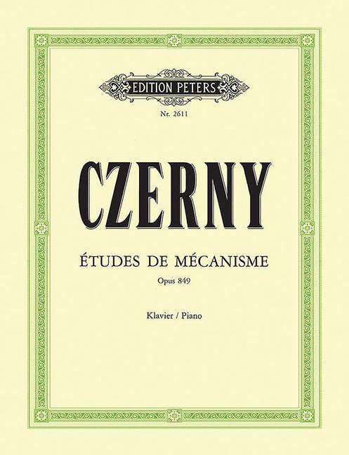 Kniha 30 Études de Mécanisme (Preliminary School of Velocity) Op. 849 for Piano: Preliminary Studies to the School of Velocity Adolf Ruthardt