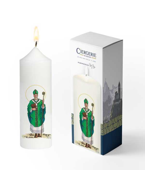 Buch Cierge blanc - Saint Patrick 