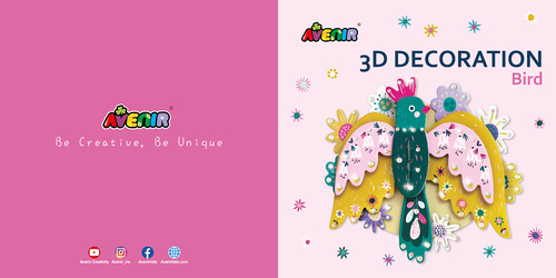 Joc / Jucărie 3D dekorace velká Pták 