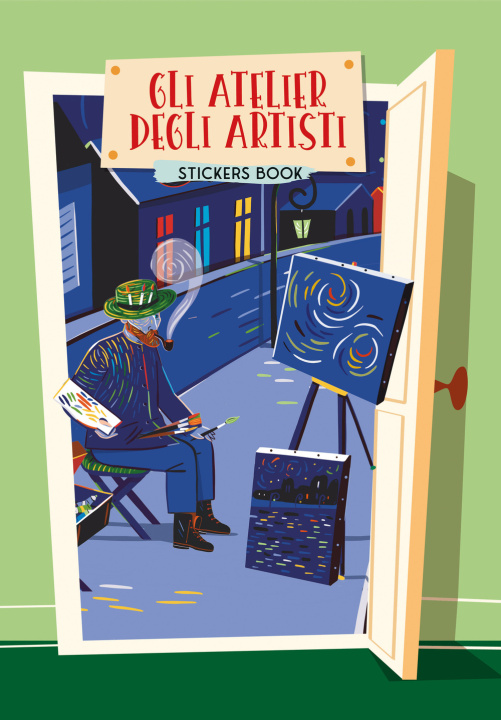 Kniha atelier degli artisti. Sticker book Marina Scognamiglio