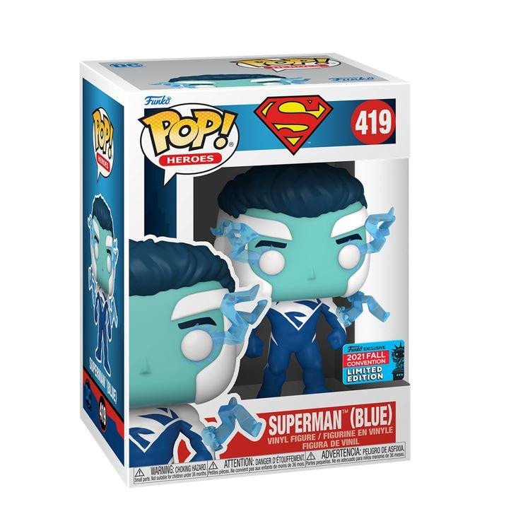 Játék Funko POP Heroes: DC - Superman (Blue) - New York Comic Con Shared Exclusives 