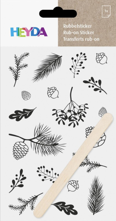 Papírenské zboží HEYDA Propisoty 10 x 19 cm - větvičky černé 