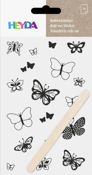 Kniha HEYDA Propisoty 10 x 19 cm - motýlci černí 