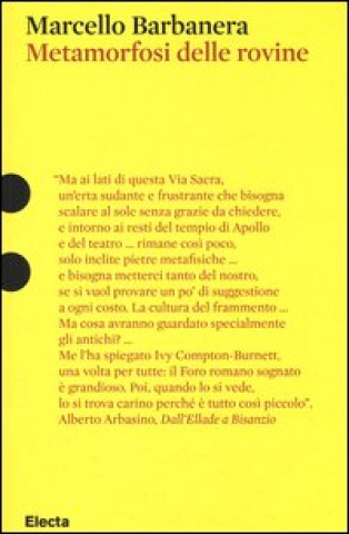 Knjiga Metamorfosi delle rovine Marcello Barbanera