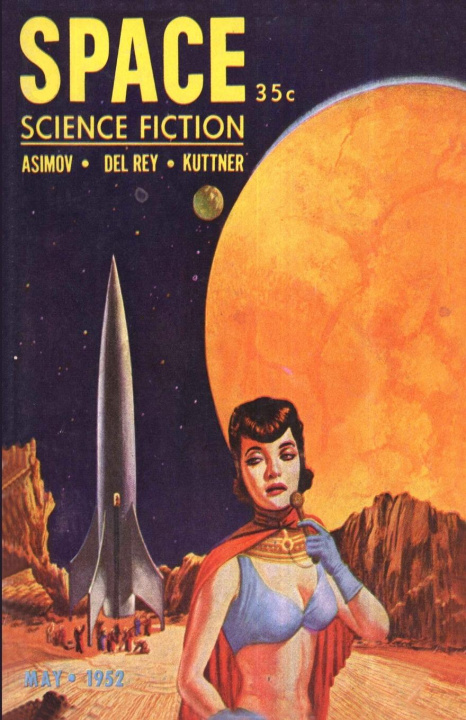 Carte Space Science Fiction, May 1952 Isaac Asimov