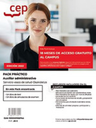 Carte PACK PRACTICO AUXILIAR ADMINISTRATIVO OSAKIDETZA 