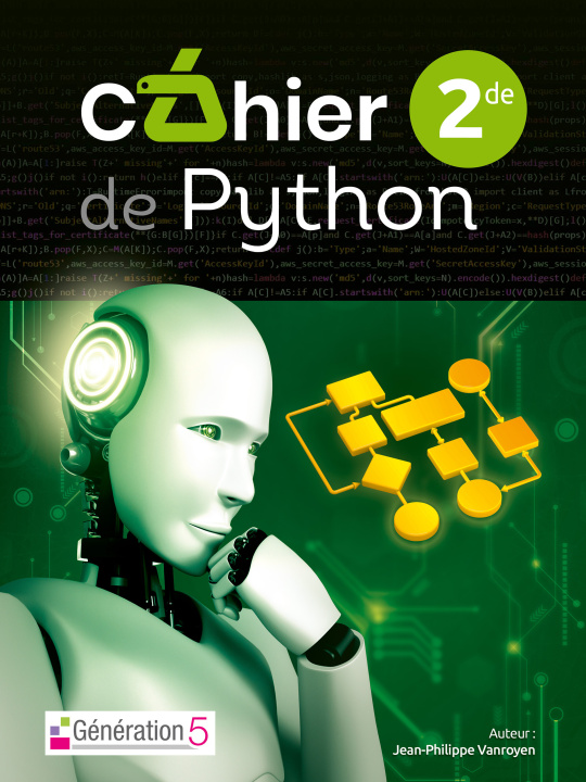 Knjiga Cahier en Python seconde VANROYEN