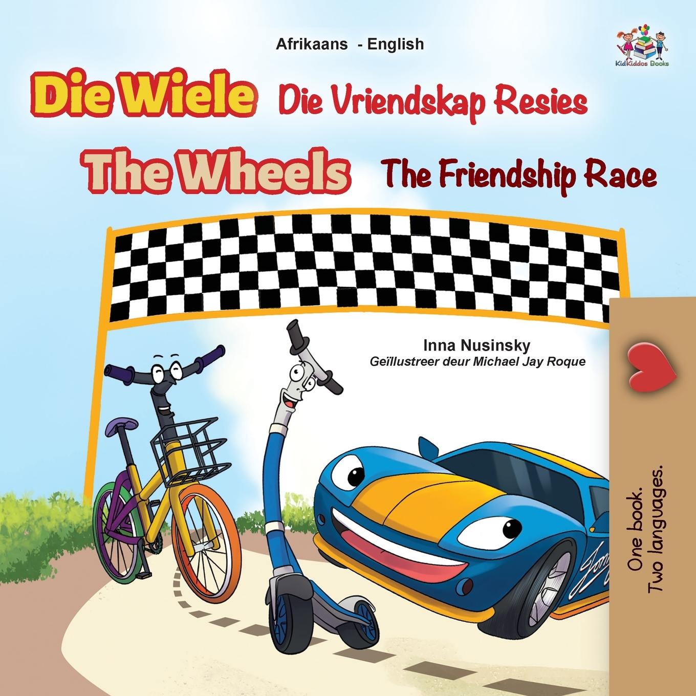 Carte Wheels The Friendship Race (Afrikaans English Bilingual Book for Kids) Kidkiddos Books