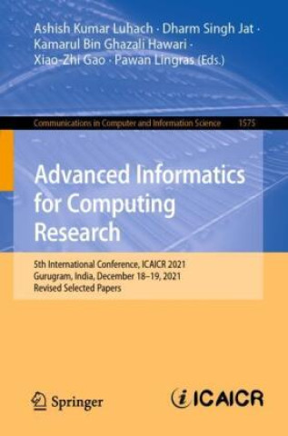 Buch Advanced Informatics for Computing Research Ashish Kumar Luhach