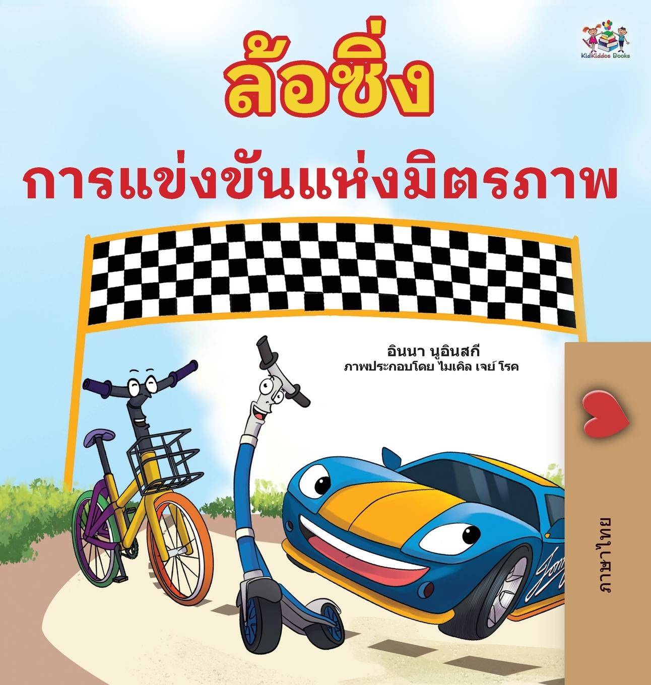 Kniha Wheels The Friendship Race (Thai Book for Kids) Kidkiddos Books
