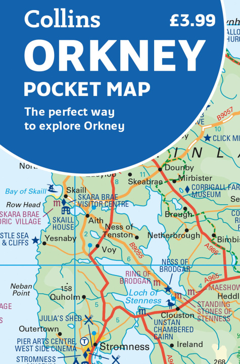 Materiale tipărite Orkney Pocket Map Collins Maps