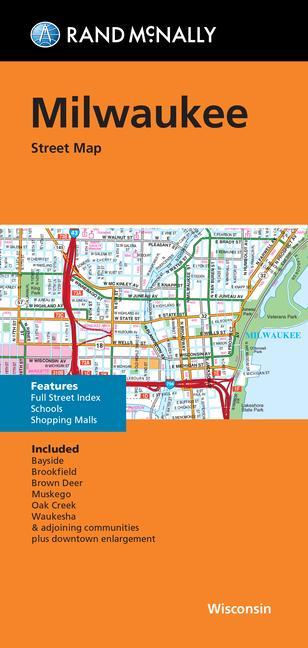 Nyomtatványok Rand McNally Folded Map: Milwaukee Street Map 