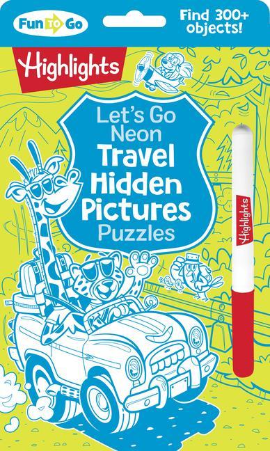 Книга Let's Go Neon Travel Hidden Pictures Puzzles 