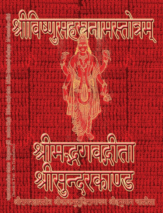Book Vishnu-Sahasranama-Stotram, Bhagavad-Gita, Sundarakanda, Ramaraksha-Stotra, Bhushundi-Ramayana, Hanuman-Chalisa etc., Hymns 