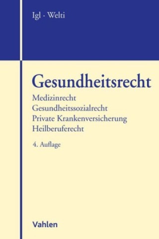 Kniha Gesundheitsrecht Felix Welti