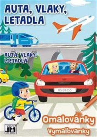 Książka Omalovánky Auta, vlaky, letadla 